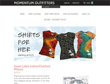 Tablet Screenshot of momentumoutfitters.com